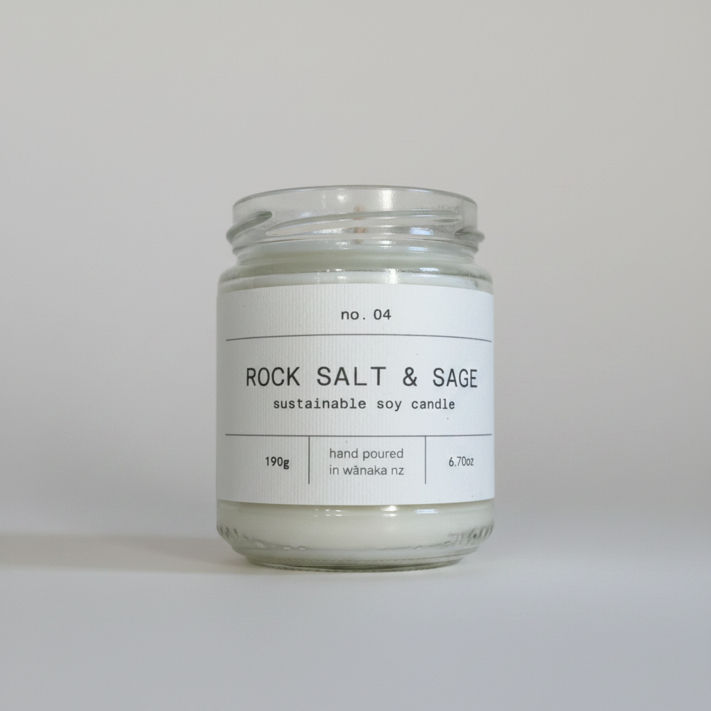 Rock Salt and Sage Candle