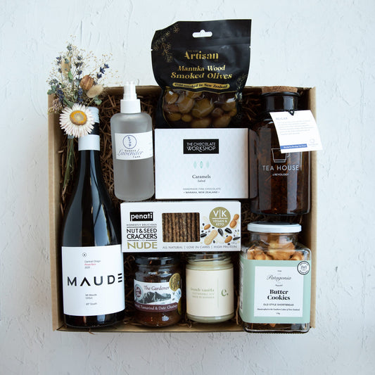 Wine Food and Pamper Treats in Luxury Gift Box