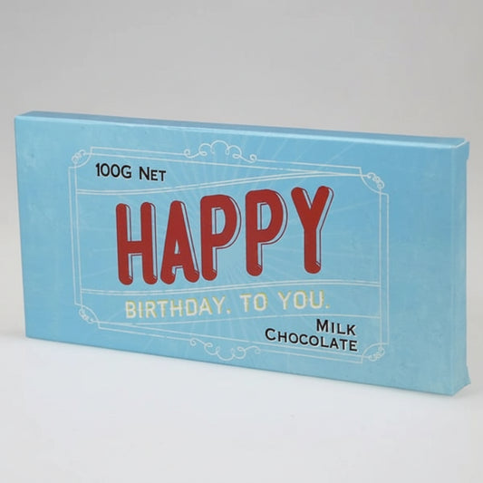 Happy Birthday Milk Chocolate Bar