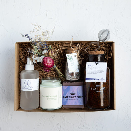 Gift Basket with Relaxing Goodies 