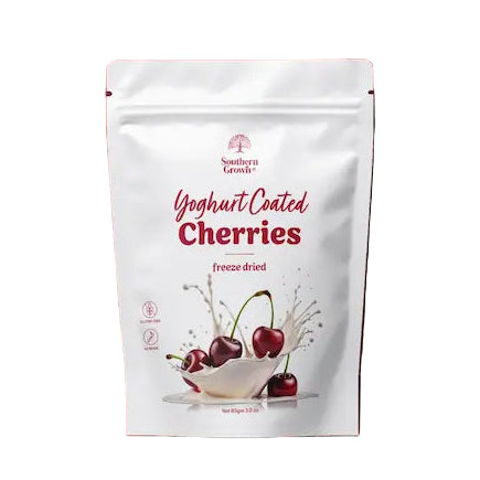 yoghurt coated freeze dried cherries otago